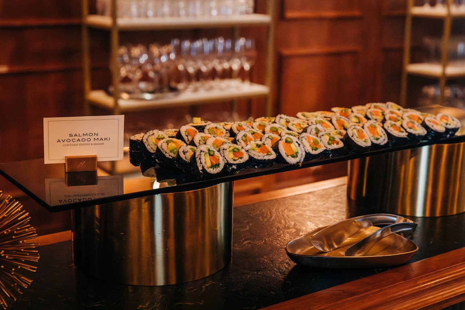 Maki on a platter.