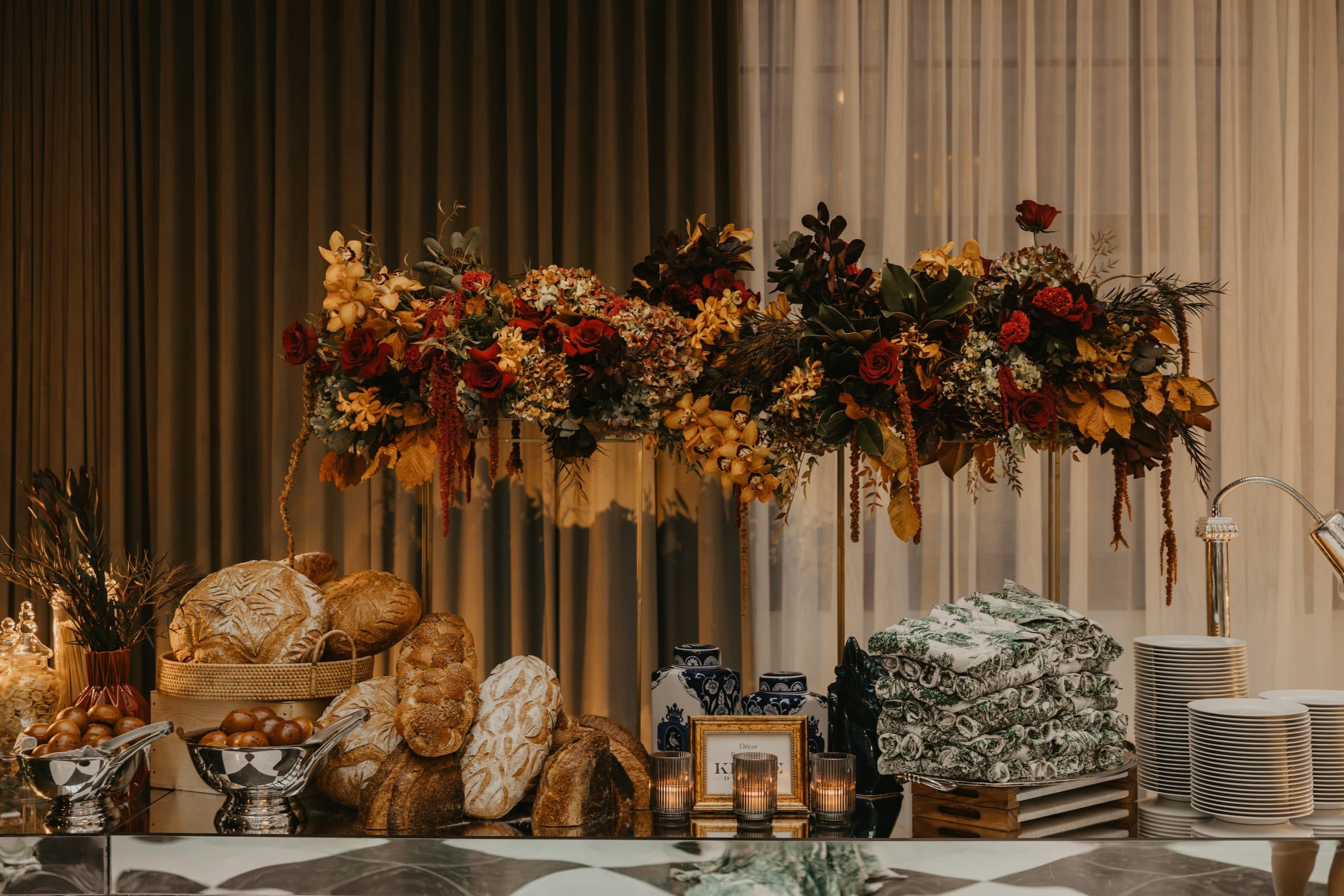 a collection of flower arrangements
